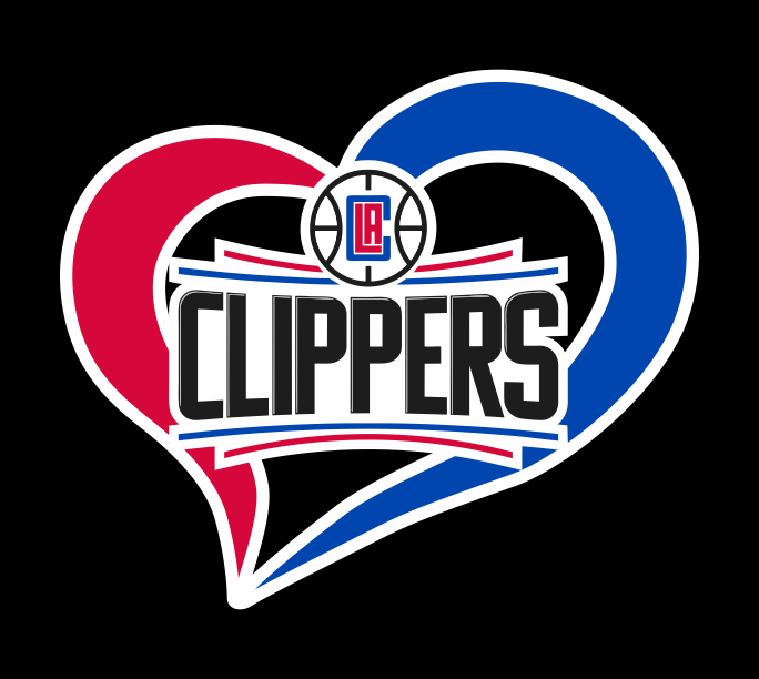 Los Angeles Clippers Heart Logo iron on paper